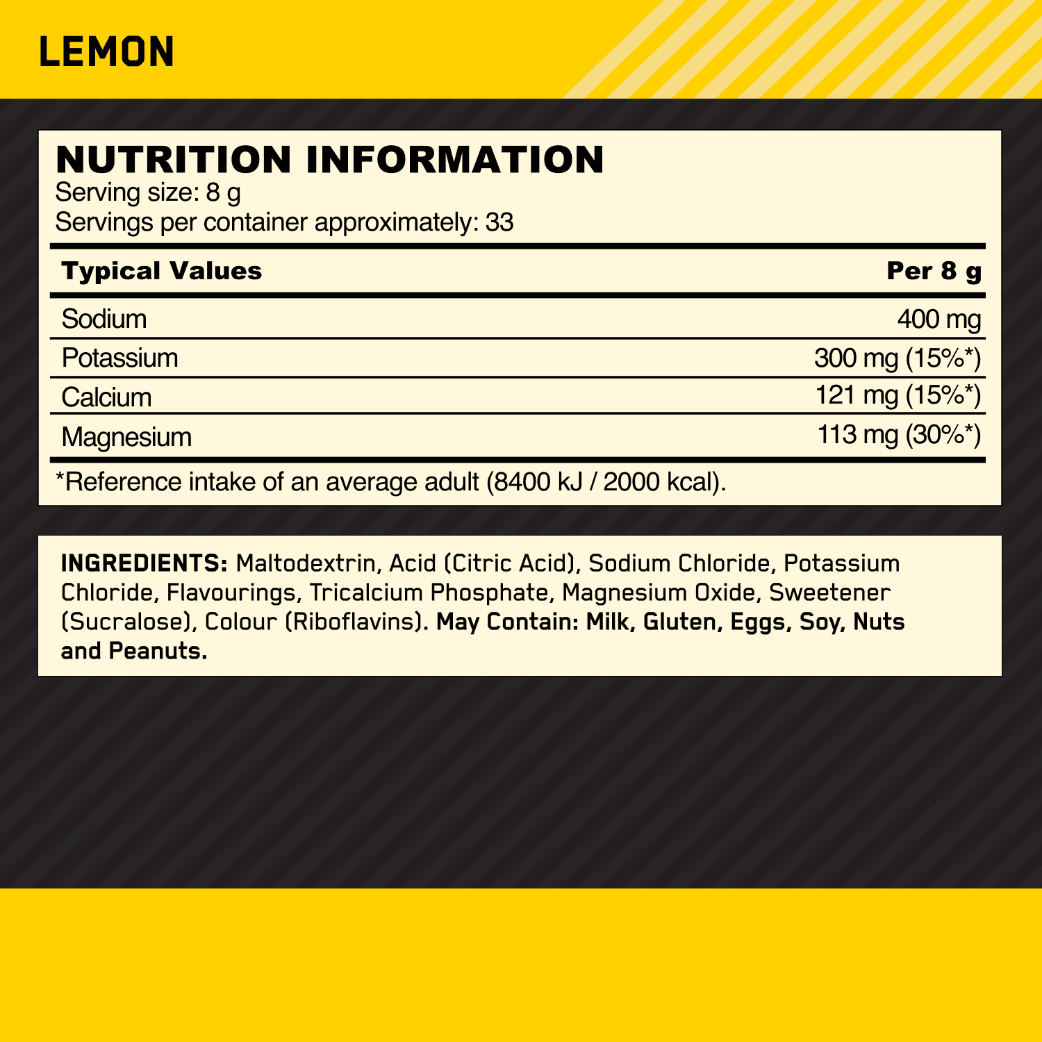 VN ELECTROLYTE POWDER 264G ON LEMON IT